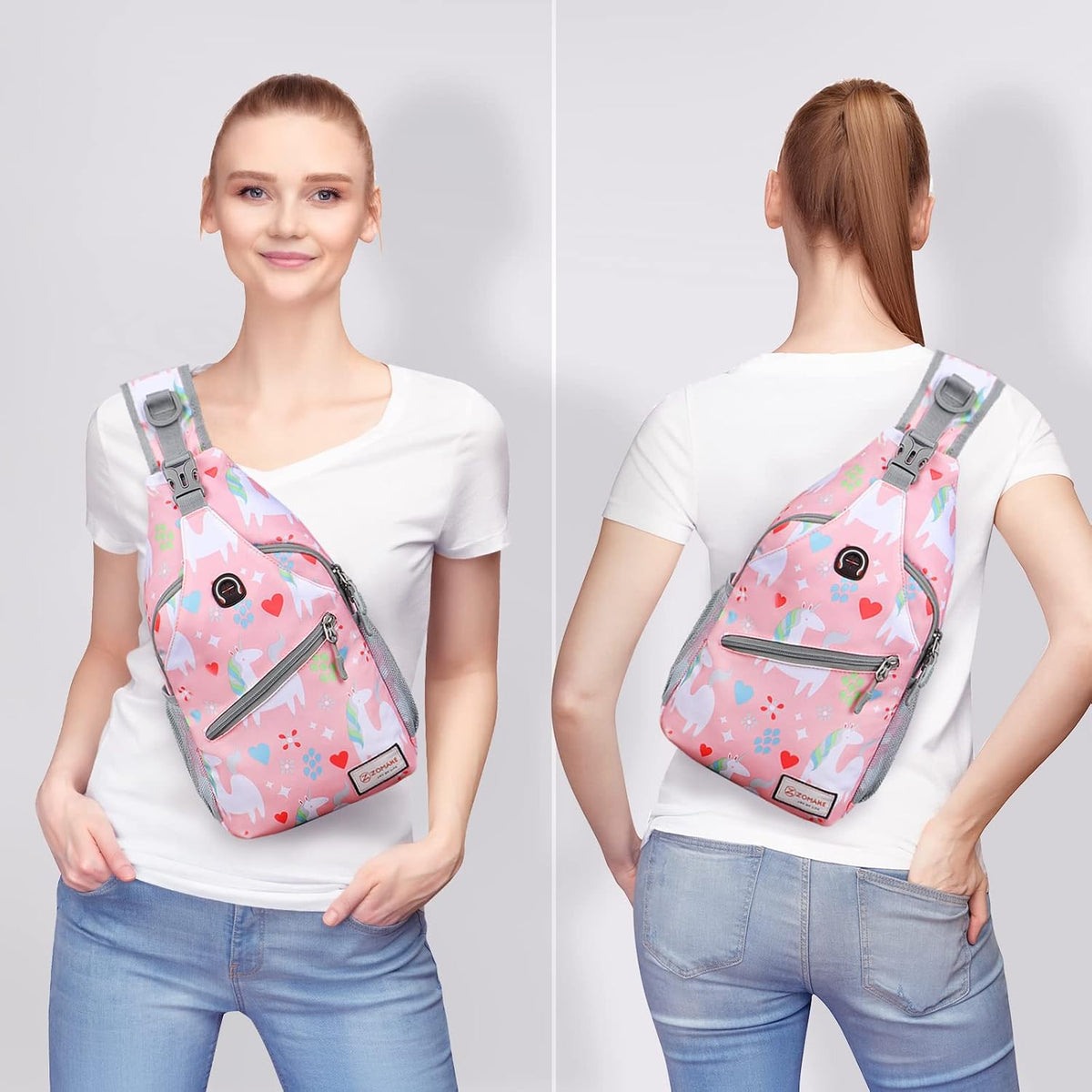 Sling Bag,Small Crossbody Sling Backpack Shoulder Daypack for Travel