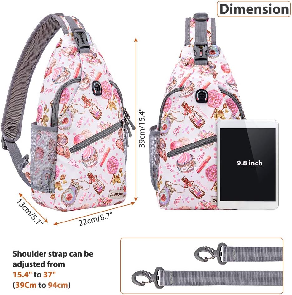 Sling Bag,Small Crossbody Sling Backpack Shoulder Daypack for Travel