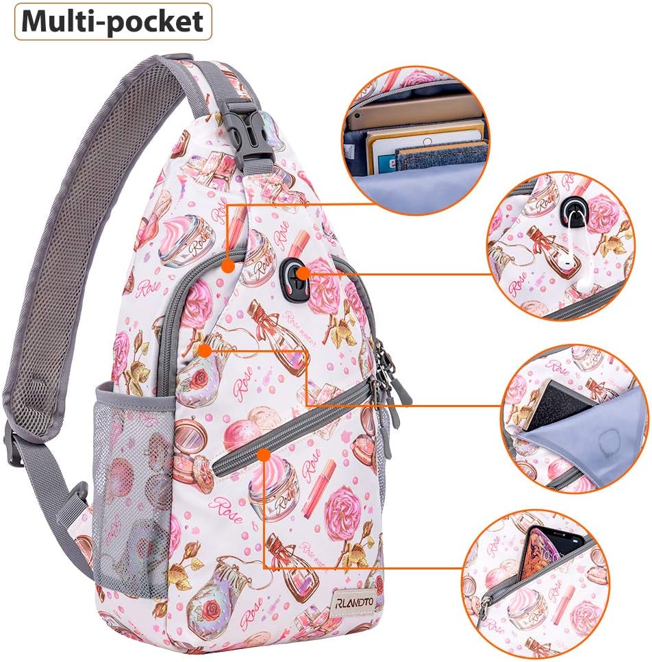 Sling Bag,Small Crossbody Sling Backpack Shoulder Daypack for Travel