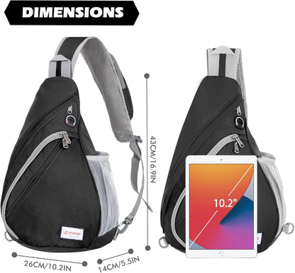Sling Bag,Small Crossbody Sling Backpack Shoulder Daypack for Travel