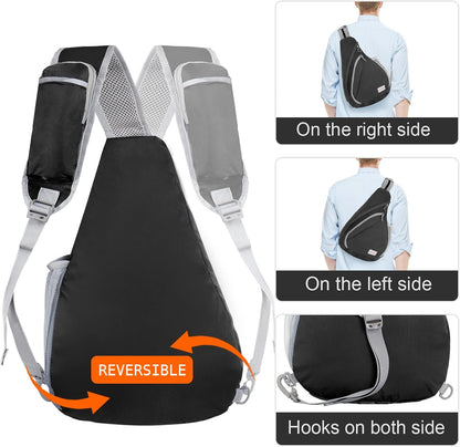 Sling Bag,Small Crossbody Sling Backpack Shoulder Daypack for Travel