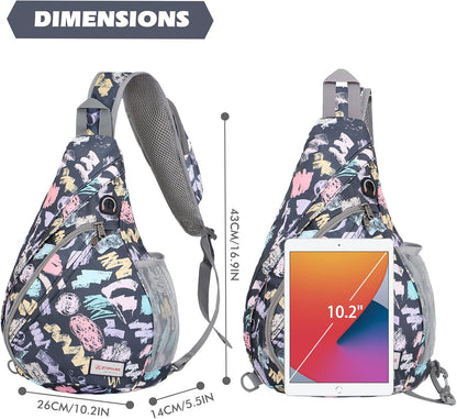 Sling Bag,Small Crossbody Sling Backpack Shoulder Daypack for Travel