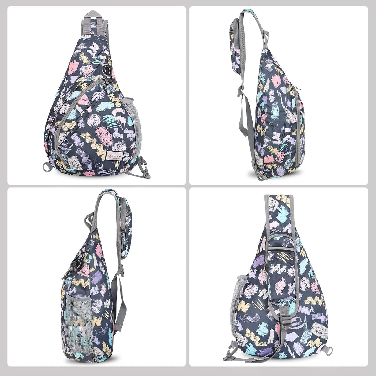 Sling Bag,Small Crossbody Sling Backpack Shoulder Daypack for Travel