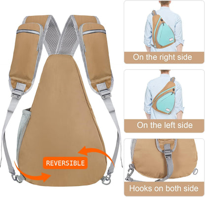 Sling Bag,Small Crossbody Sling Backpack Shoulder Daypack for Travel