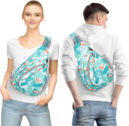 Sling Bag,Small Crossbody Sling Backpack Shoulder Daypack for Travel