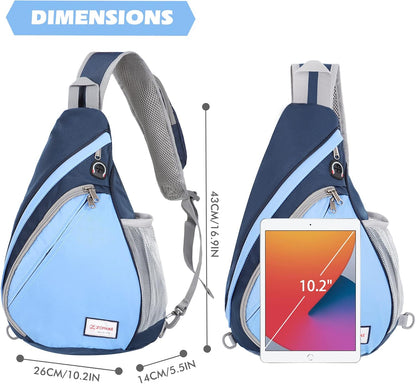 Sling Bag,Small Crossbody Sling Backpack Shoulder Daypack for Travel