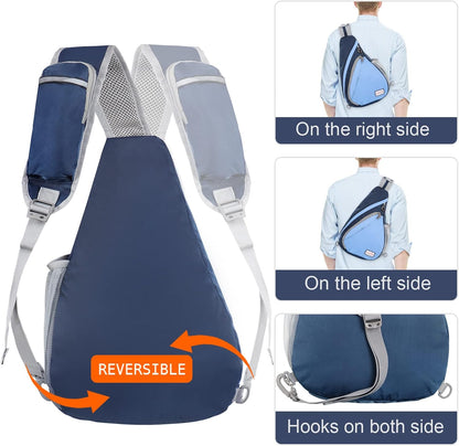 Sling Bag,Small Crossbody Sling Backpack Shoulder Daypack for Travel