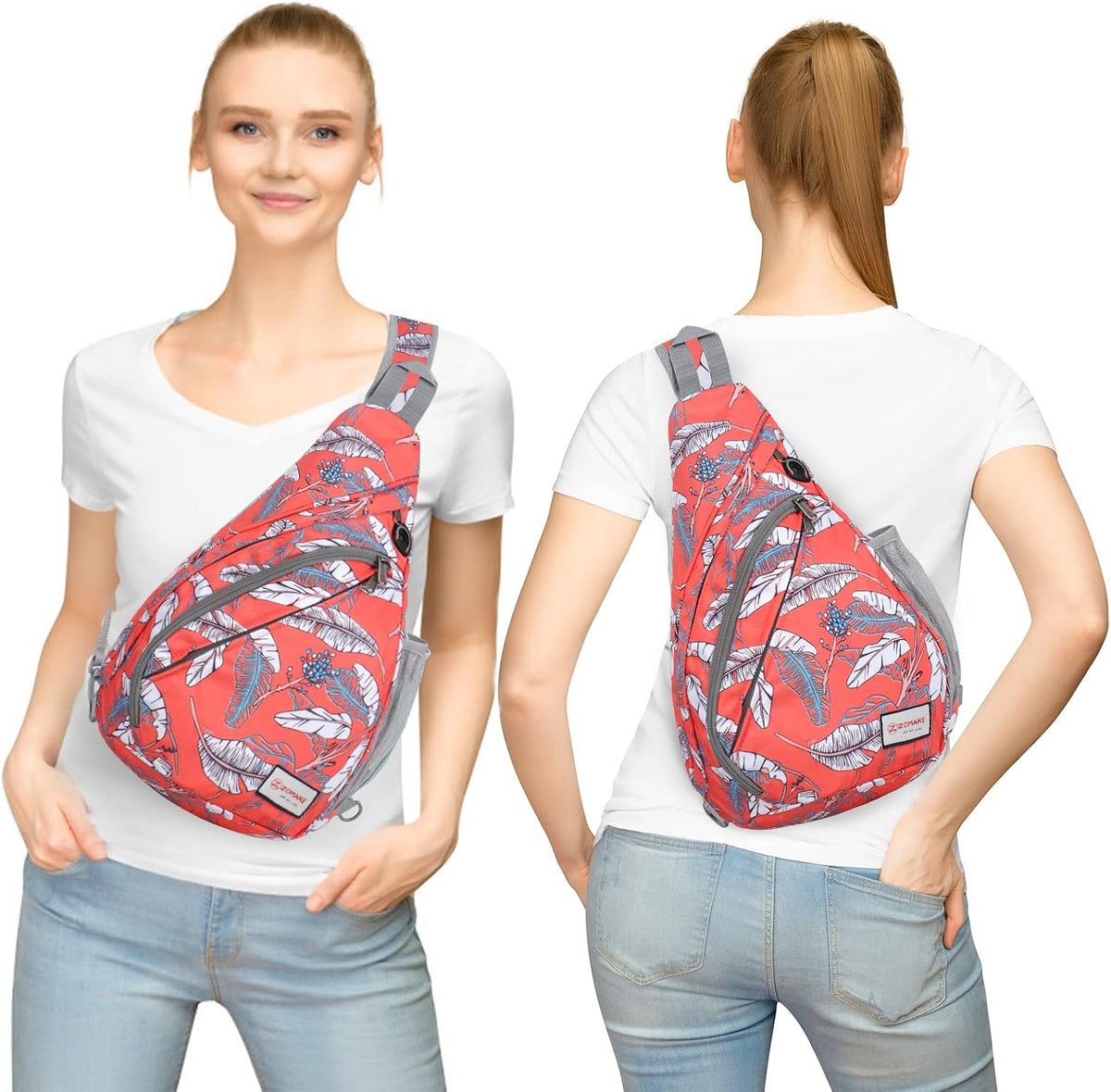 Sling Bag,Small Crossbody Sling Backpack Shoulder Daypack for Travel