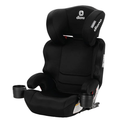 Everett NXT High Back Booster Car Seat with Rigid Latch, Lightweight Slim Fit Design, 8 Years 1 Booster Seat, Black