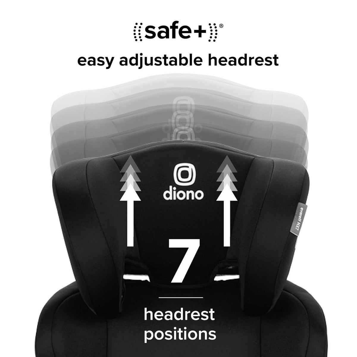 Everett NXT High Back Booster Car Seat with Rigid Latch, Lightweight Slim Fit Design, 8 Years 1 Booster Seat, Black