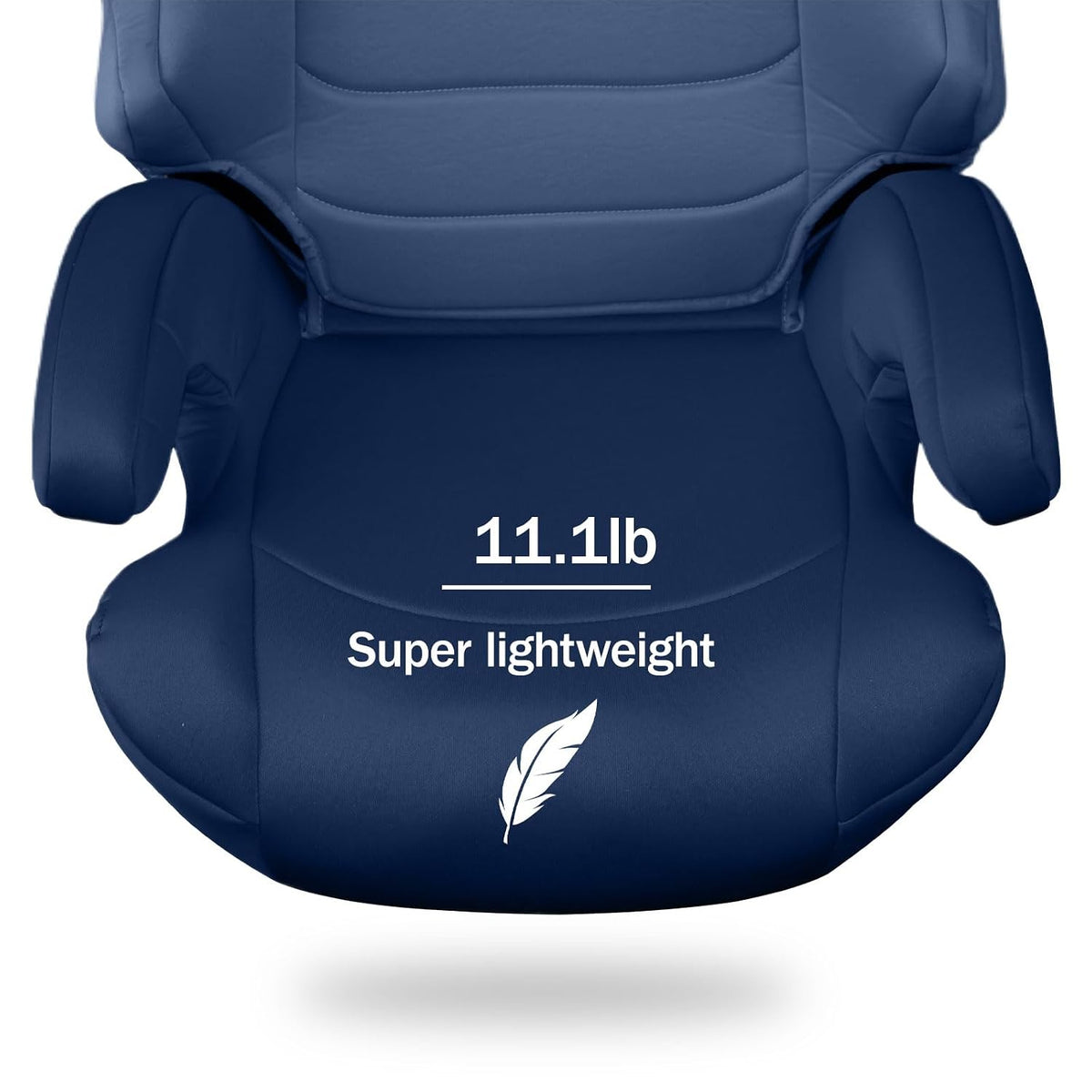 Everett NXT High Back Booster Car Seat with Rigid Latch, Lightweight Slim Fit Design, 8 Years 1 Booster Seat, Black