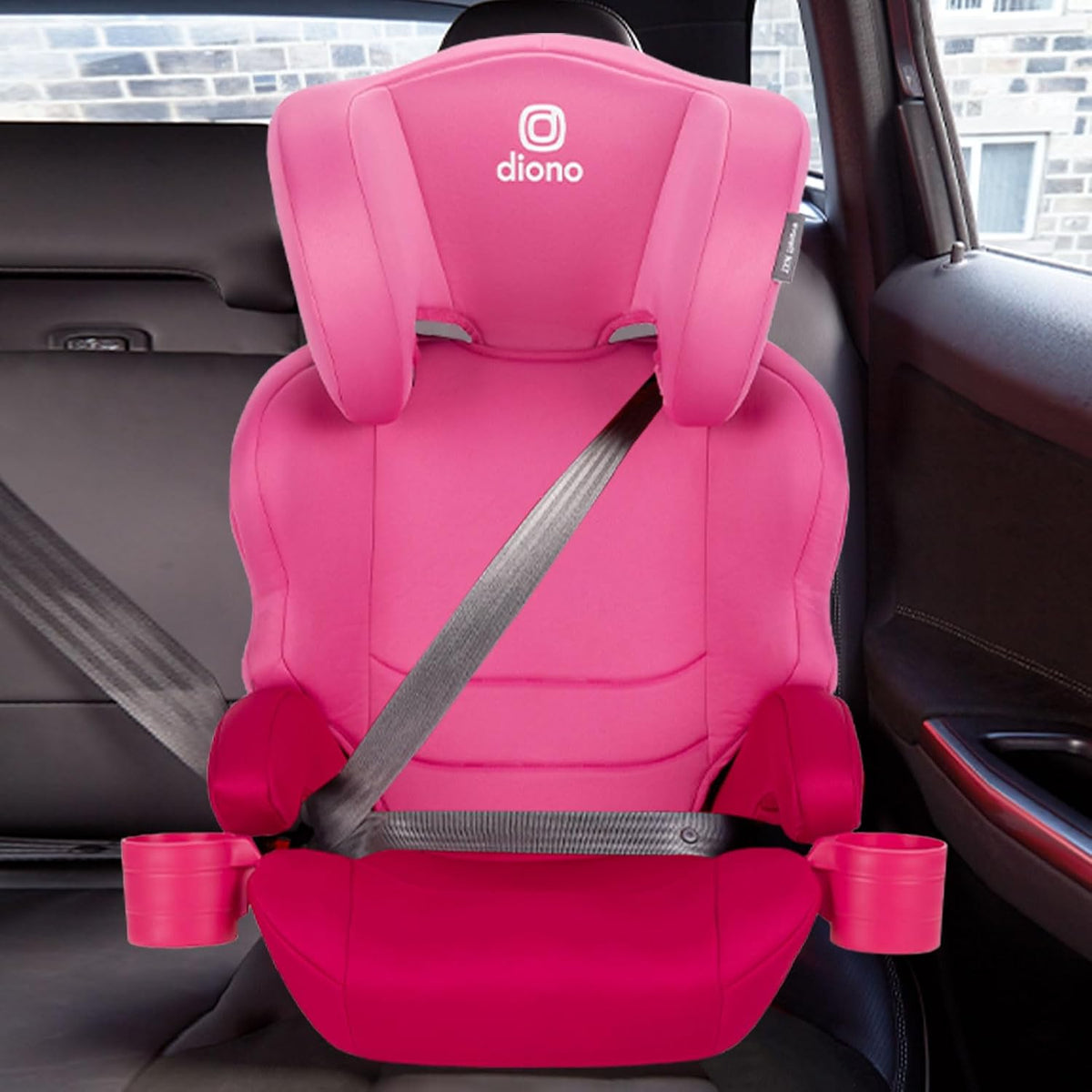 Everett NXT High Back Booster Car Seat with Rigid Latch, Lightweight Slim Fit Design, 8 Years 1 Booster Seat, Black