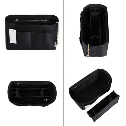Purse Organizer Insert, Felt Purse Organizer with Zipper and Sewn Bottom Insert, Fit Speedy Neverfull Graceful,6 Sizes