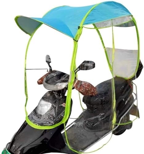 Universal Mobility Scooter Canopy Waterproof Foldable Rain Cover with Reflective Strip Sun Shade for Outdoor Travel All Weather Protection Easy Storage