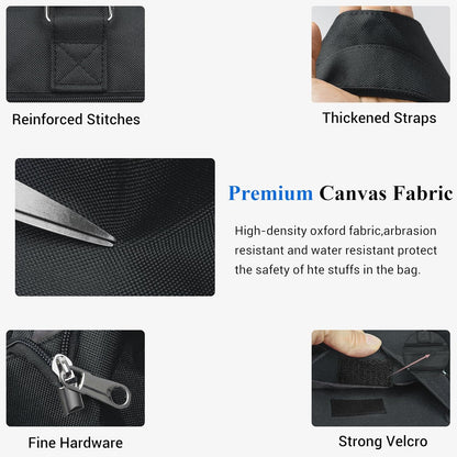 Canvas Tote Bag Waterproof Nylon Multi Pocket Shoulder Bags Laptop Work Bag Teacher Purse Handbag for Women Men
