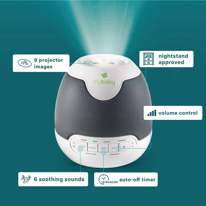 MyBaby Lullaby Sound Machine & Projector Baby Sleep Machine