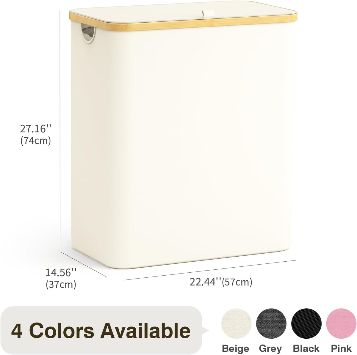 Hampers for Laundry Basket with Lid, 145L Large Laundry Hamper 3 Section