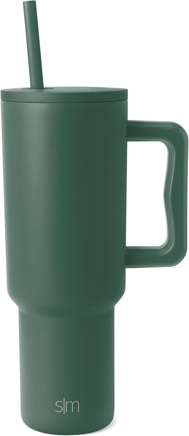 Tumbler with Handle and Straw | 30oz | Tie Dye | Trek Tumbler, Travel Mug | Insulated Water Bottle, Cupholder Friendly, Stainless Steel Cup | Ocean Tide - Colors B