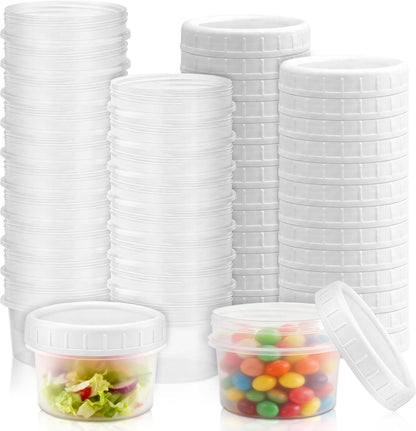 24 Pack 4 oz(120 ml) Food Storage Jars with Screw Lids