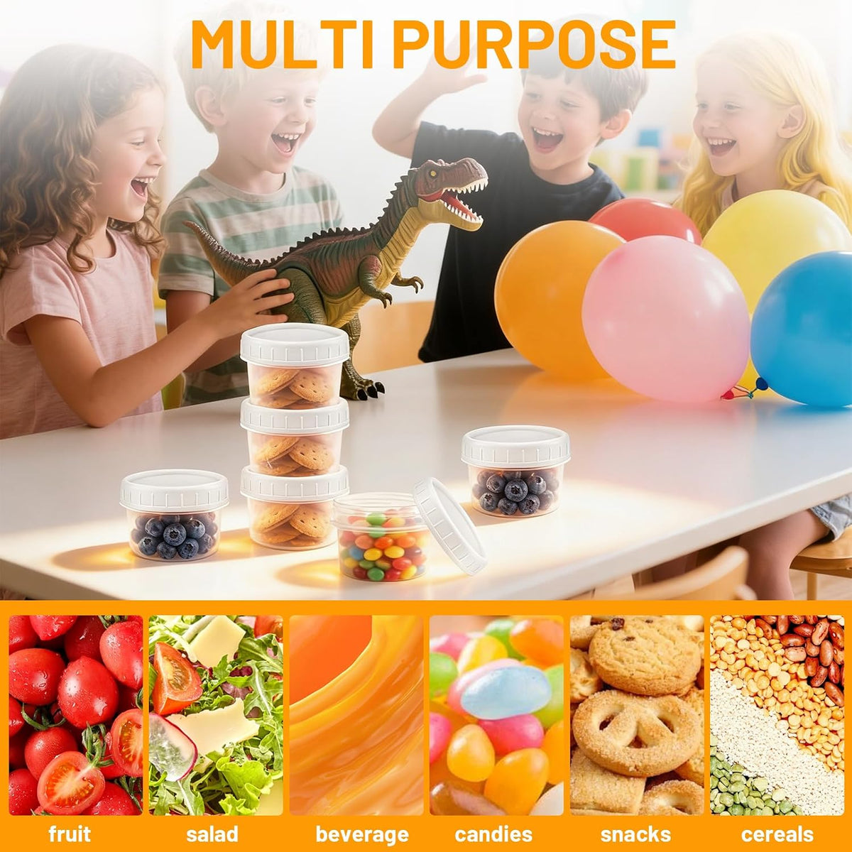 24 Pack 4 oz(120 ml) Food Storage Jars with Screw Lids