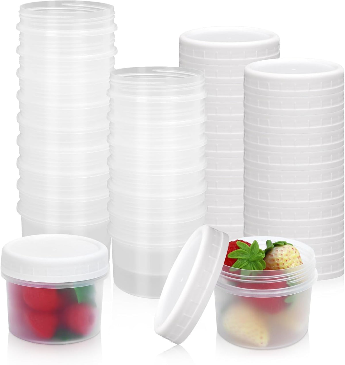 24 Pack 4 oz(120 ml) Food Storage Jars with Screw Lids