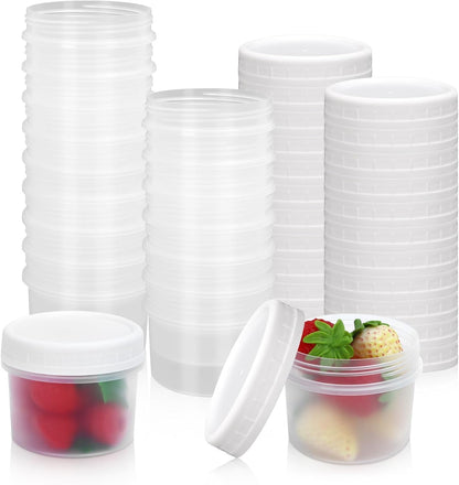 24 Pack 4 oz(120 ml) Food Storage Jars with Screw Lids