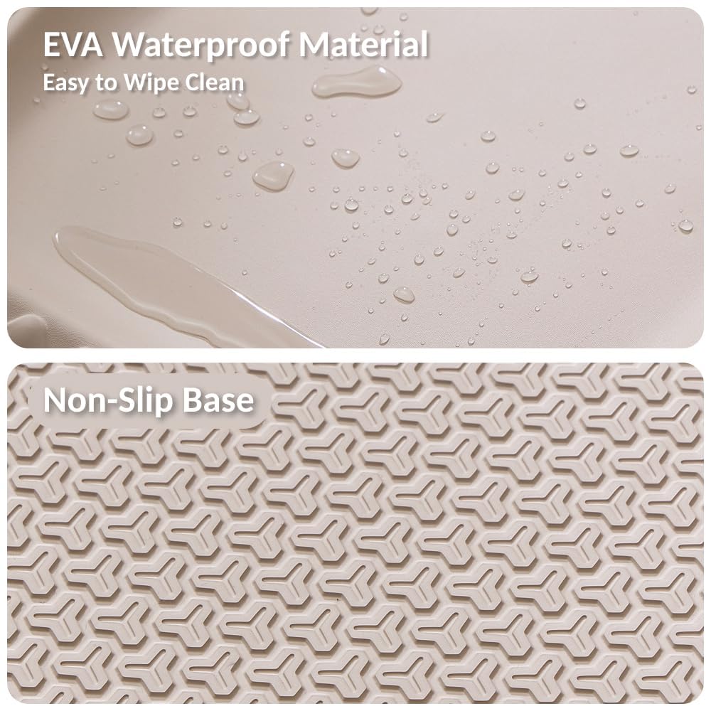 Portable EVA Baby Changing Pad Waterproof Changing Pad for Diaper Changes,Dressing,Baby Massage & Moisturizer Application,Soft & Non-Slip,Adjustable Safety Belt,Adorable Penguin Design