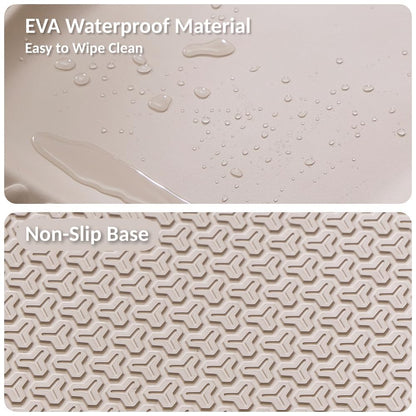 Portable EVA Baby Changing Pad Waterproof Changing Pad for Diaper Changes,Dressing,Baby Massage & Moisturizer Application,Soft & Non-Slip,Adjustable Safety Belt,Adorable Penguin Design