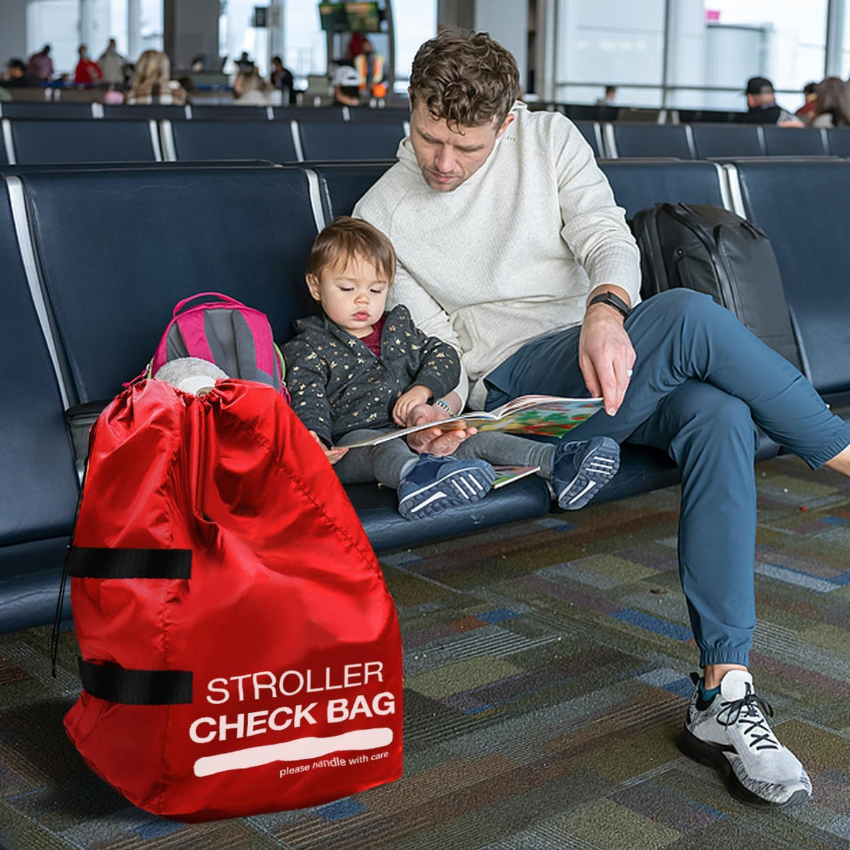 Stroller Bag for Airplane, Stroller Travel Bag / Cover for Airport Check
