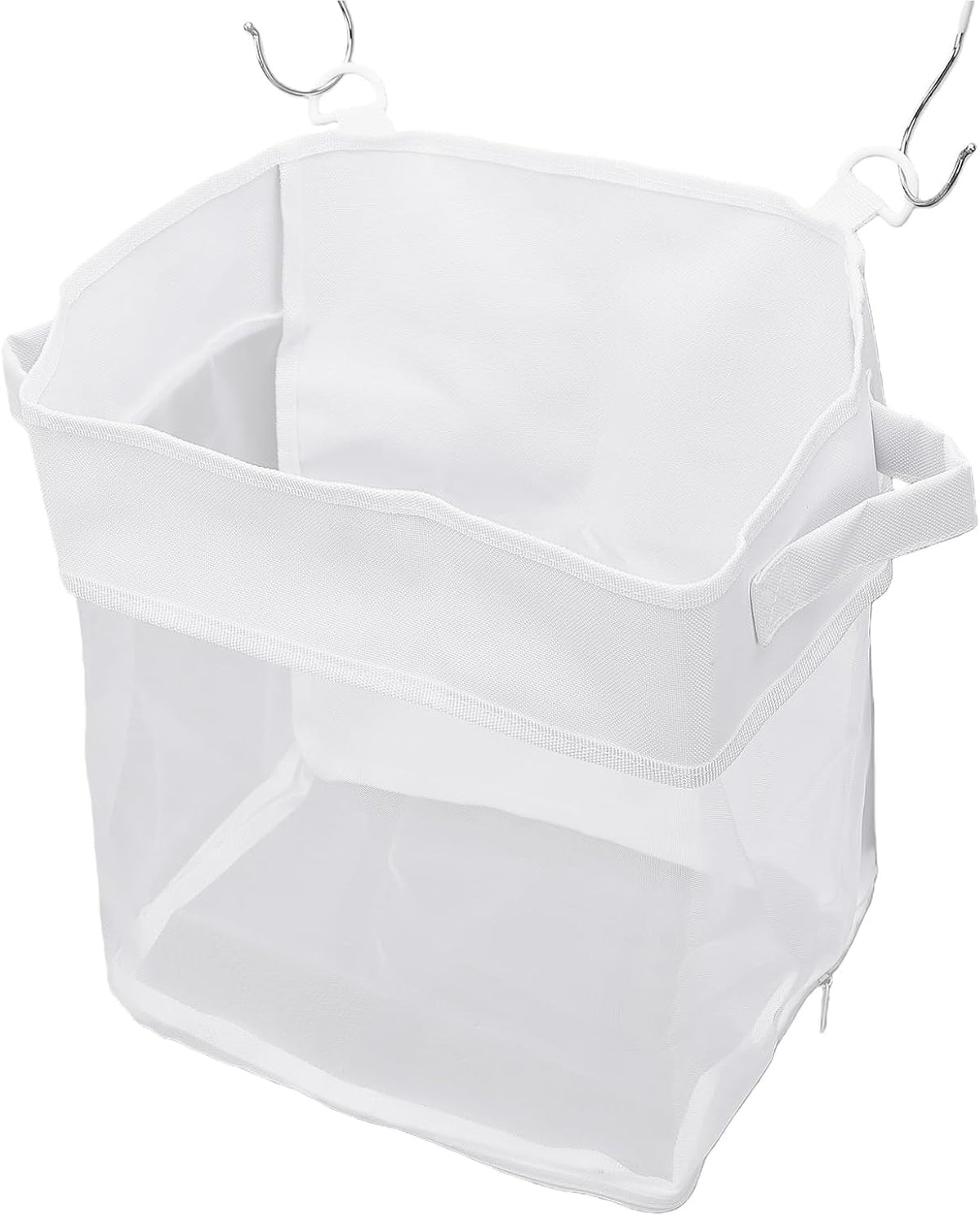 Bath Toy Organizer with Quick Dry Mesh, Wall Mount or Floor