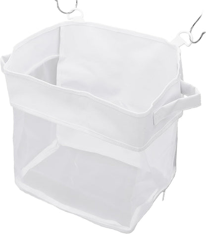 Bath Toy Organizer with Quick Dry Mesh, Wall Mount or Floor