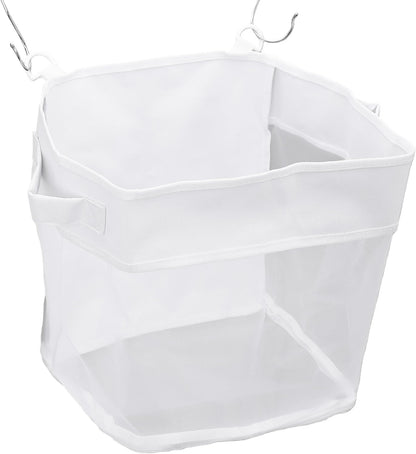 Bath Toy Organizer with Quick Dry Mesh, Wall Mount or Floor