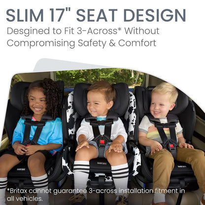 Poplar S Convertible Car Seat, Slim 17” Design — Cowmooflage