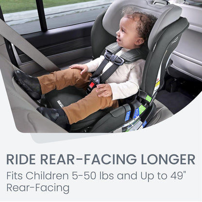 Poplar S Convertible Car Seat, Slim 17” Design — Cowmooflage