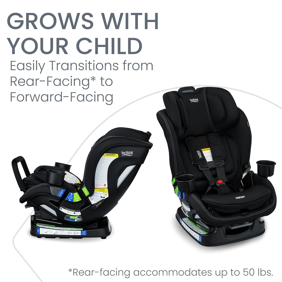 Poplar S Convertible Car Seat, Slim 17” Design — Cowmooflage