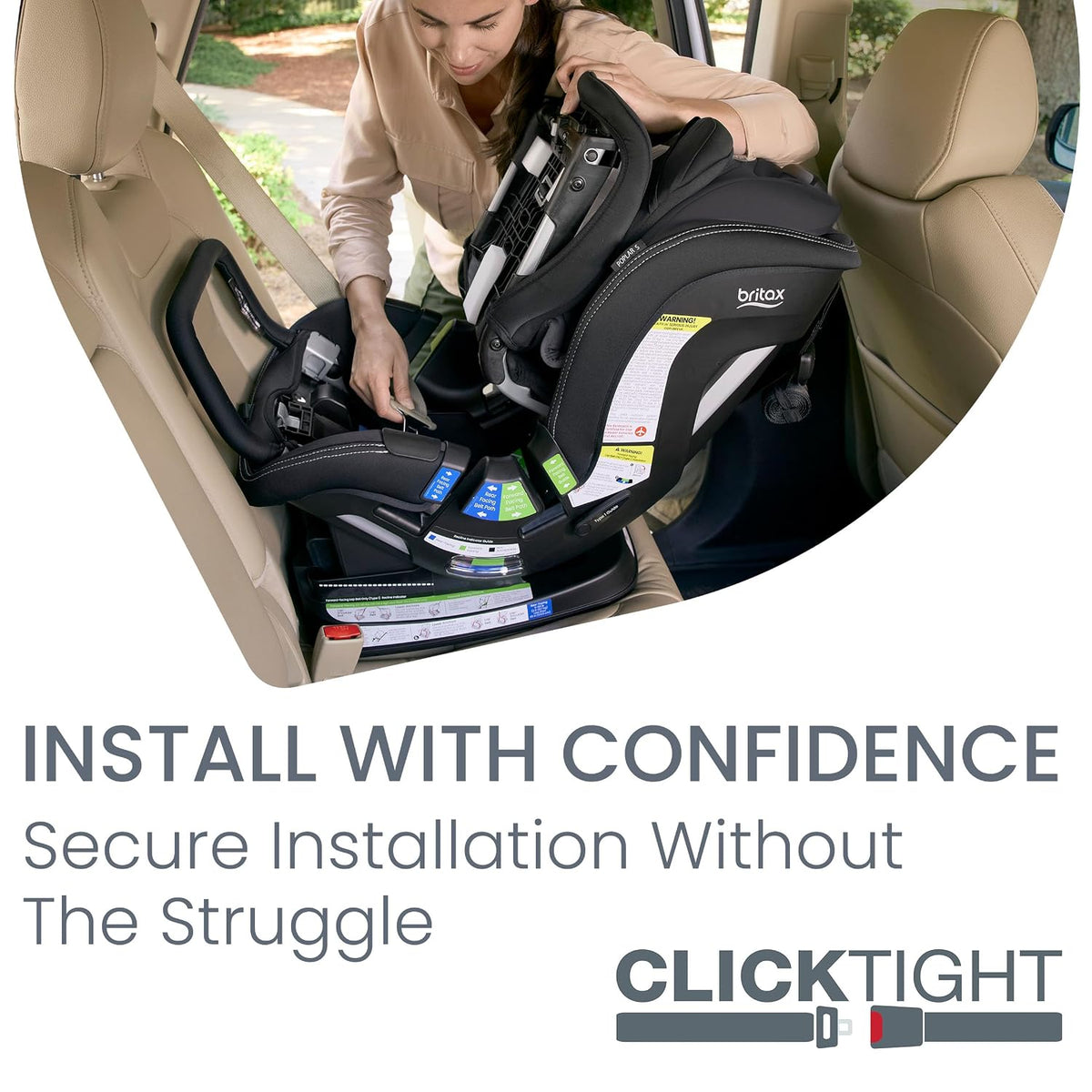 Poplar S Convertible Car Seat, Slim 17” Design — Cowmooflage