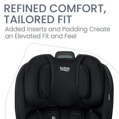 Poplar S Convertible Car Seat, Slim 17” Design — Cowmooflage