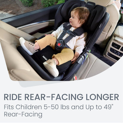 Poplar S Convertible Car Seat, Slim 17” Design — Cowmooflage