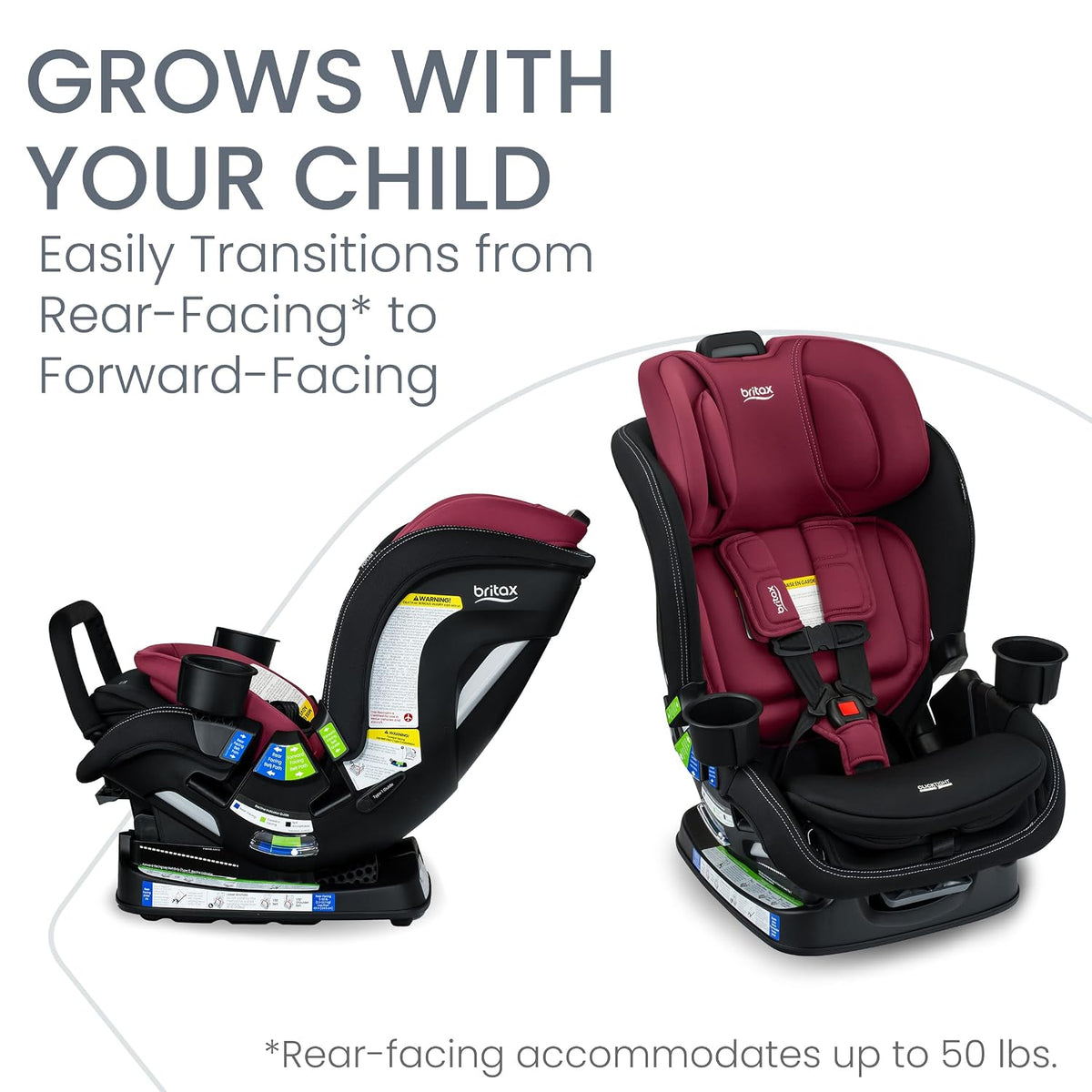 Poplar S Convertible Car Seat, Slim 17” Design — Cowmooflage