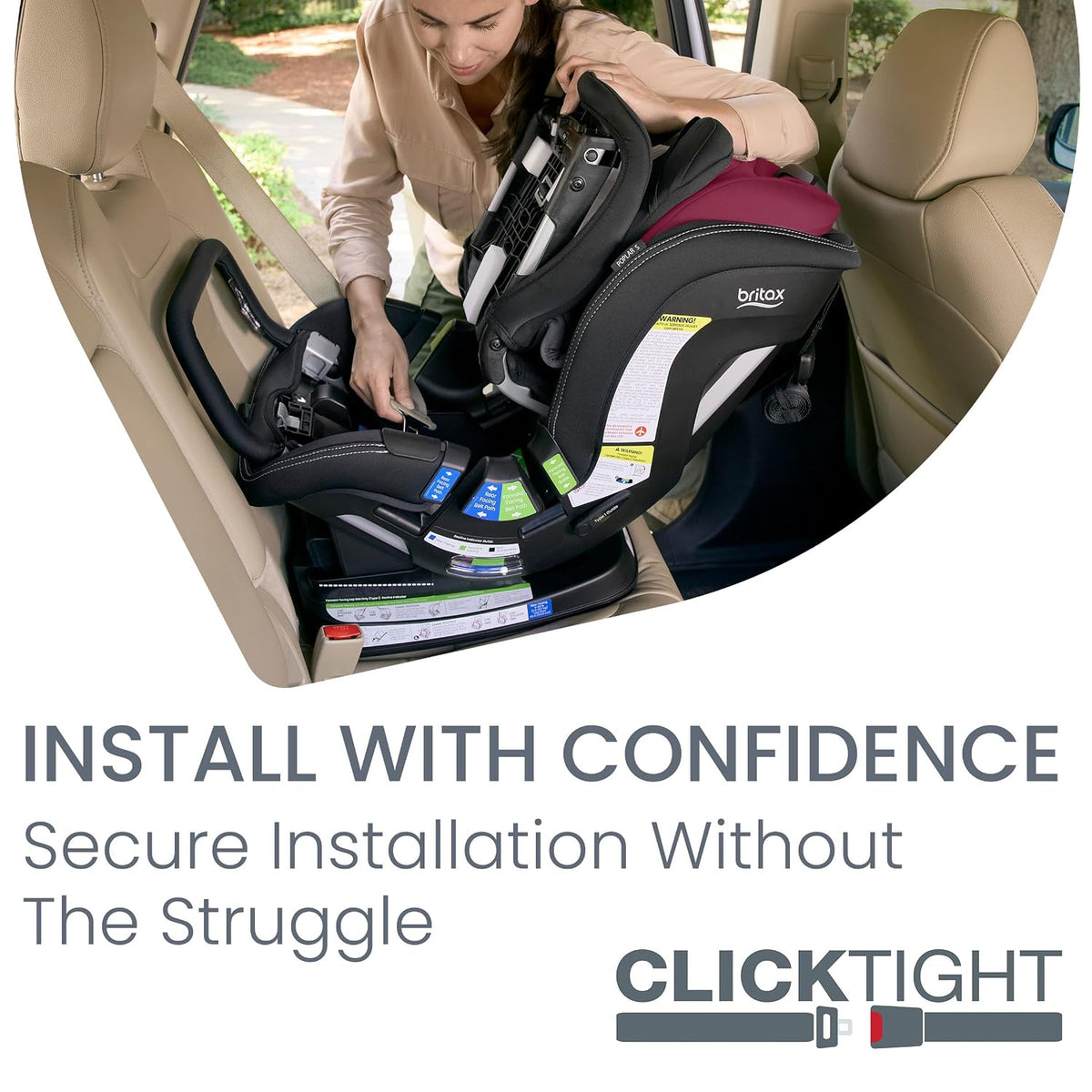Poplar S Convertible Car Seat, Slim 17” Design — Cowmooflage