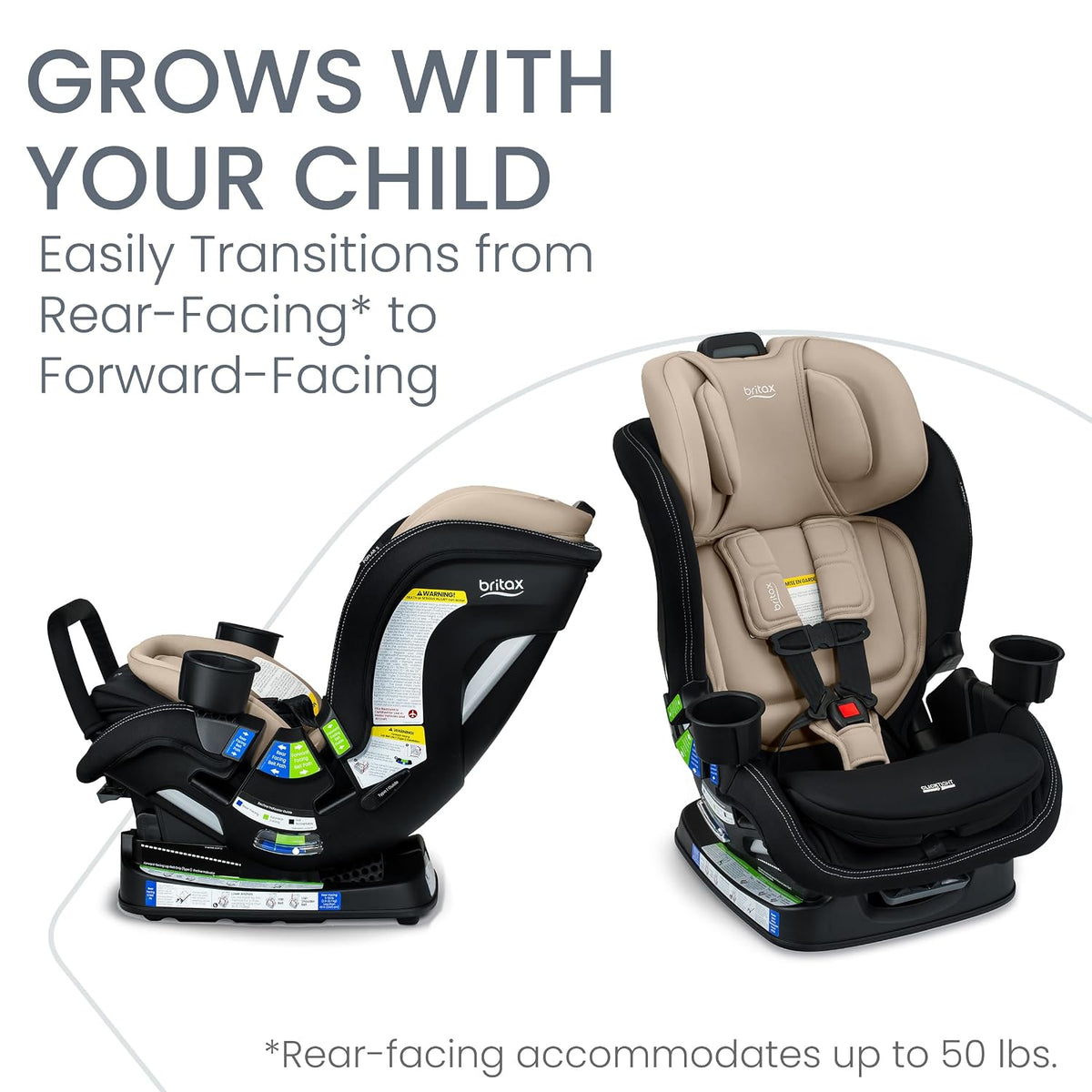 Poplar S Convertible Car Seat, Slim 17” Design — Cowmooflage
