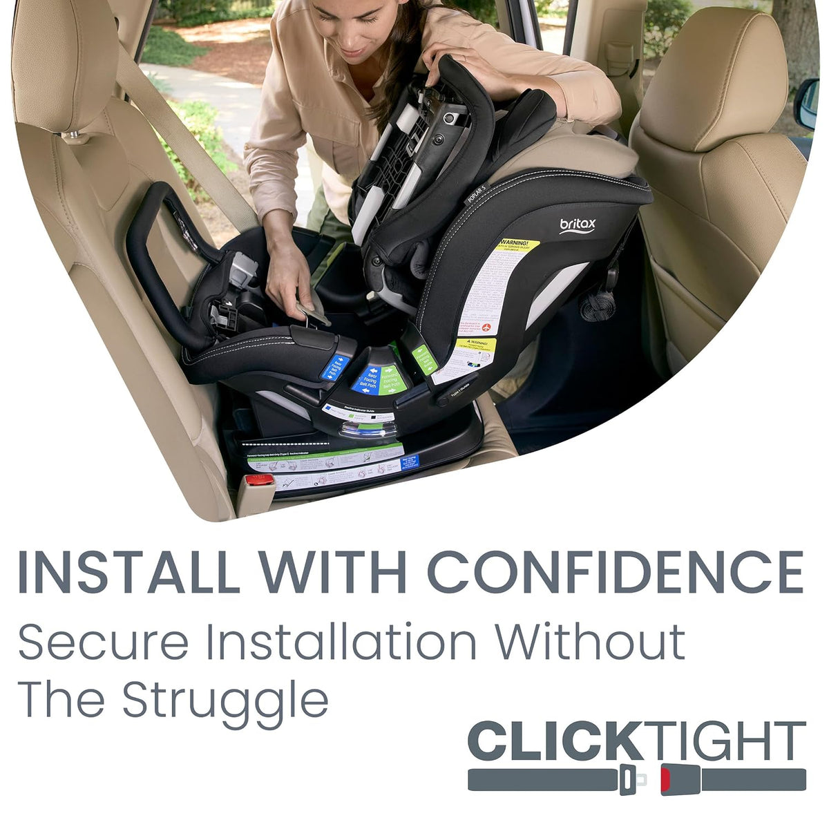 Poplar S Convertible Car Seat, Slim 17” Design — Cowmooflage