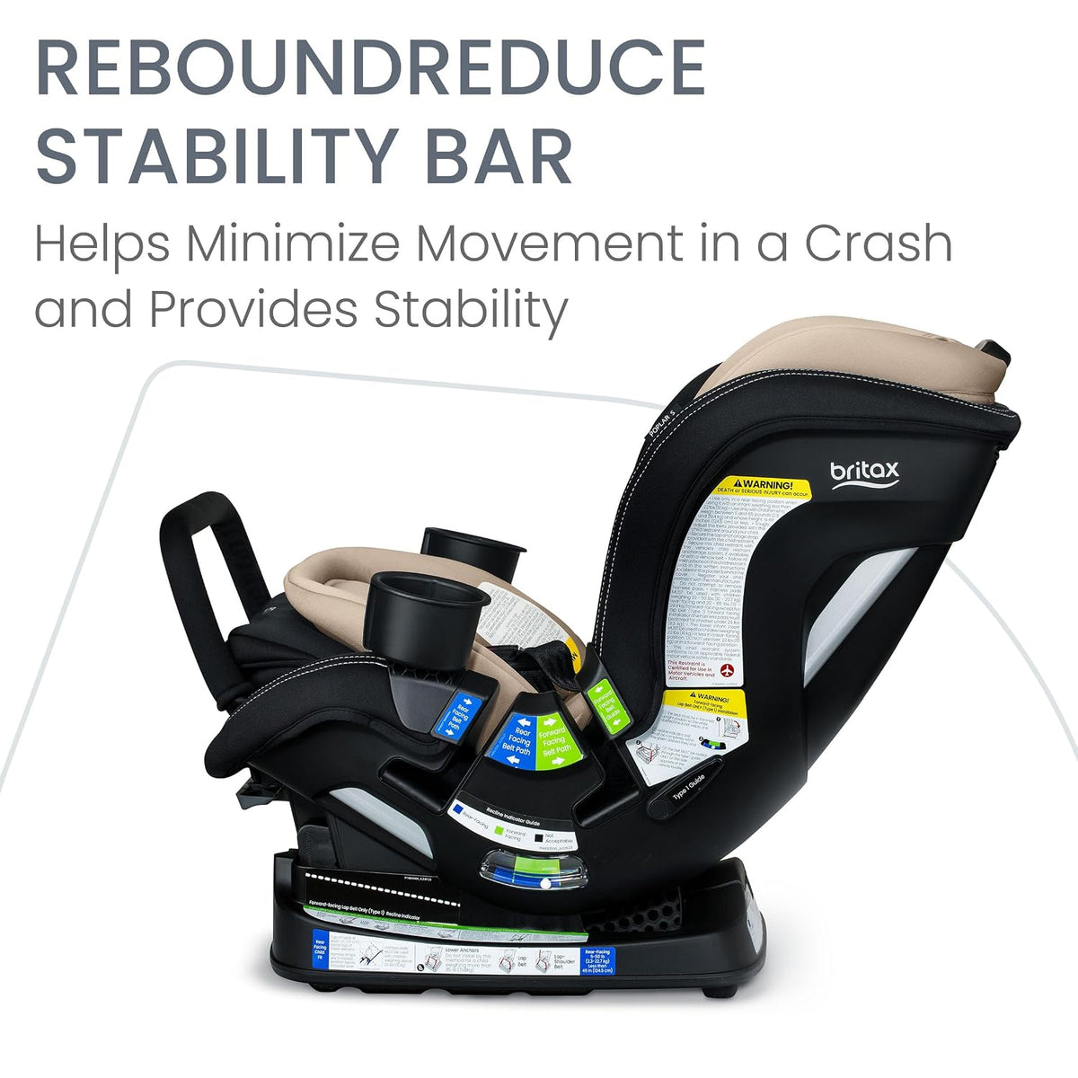 Poplar S Convertible Car Seat, Slim 17” Design — Cowmooflage