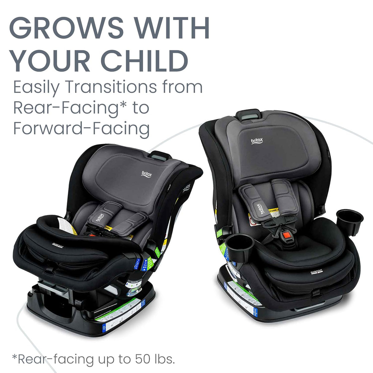 Poplar S Convertible Car Seat, Slim 17” Design — Cowmooflage