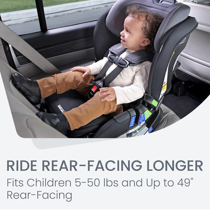 Poplar S Convertible Car Seat, Slim 17” Design — Cowmooflage