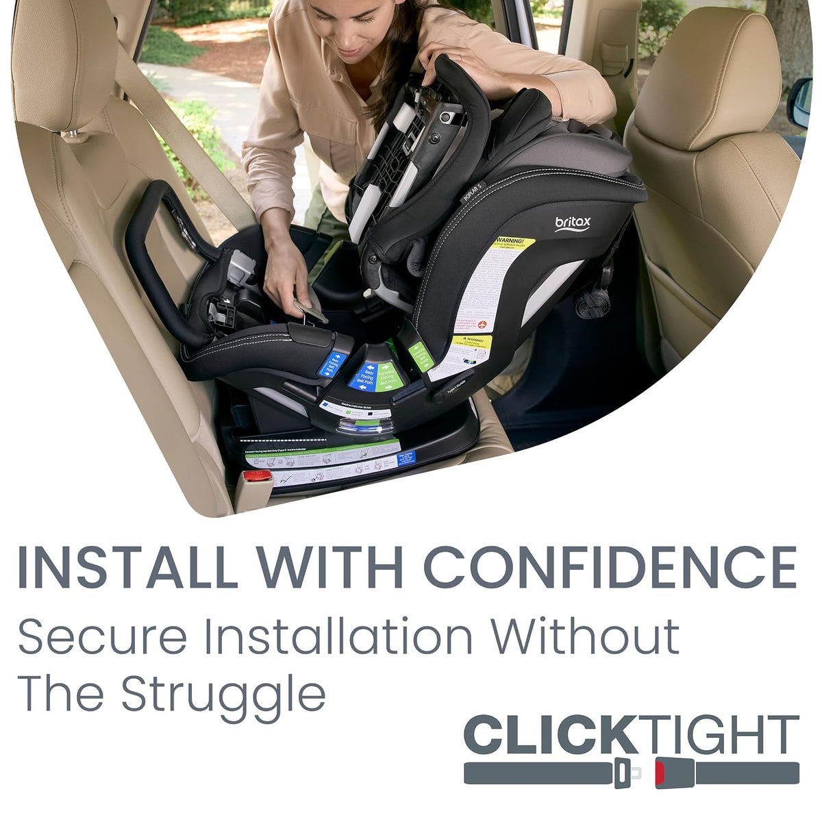 Poplar S Convertible Car Seat, Slim 17” Design — Cowmooflage