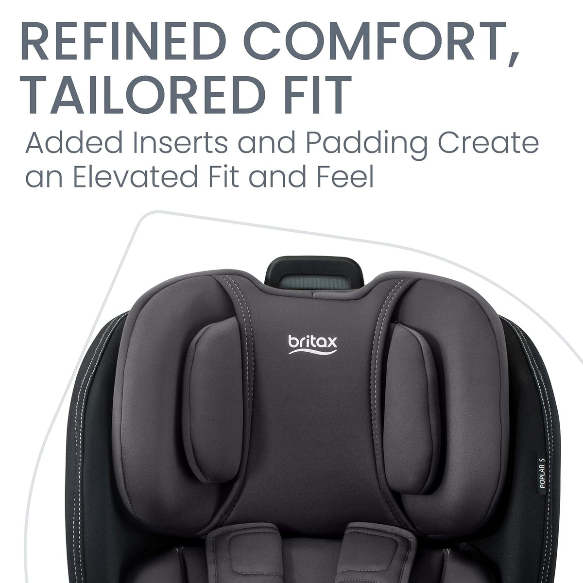 Poplar S Convertible Car Seat, Slim 17” Design — Cowmooflage