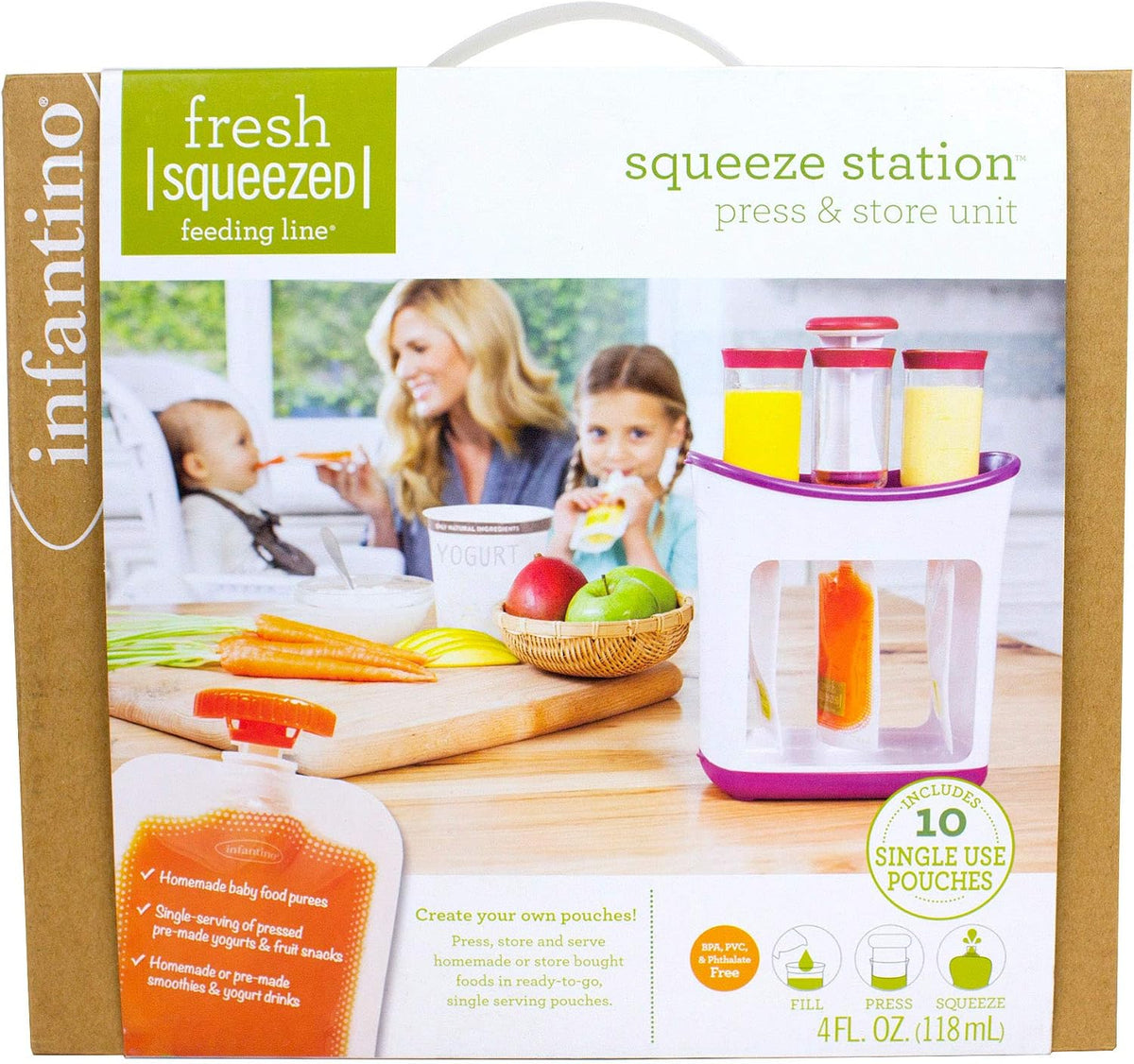 Squeeze Station, Purple, Homemade Pouches Made Simple