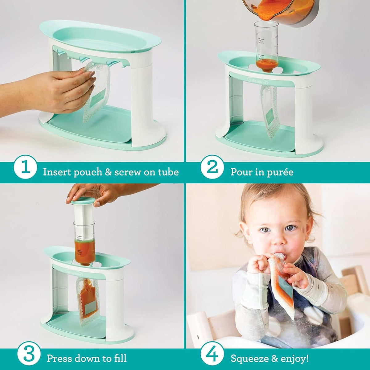 Squeeze Station, Purple, Homemade Pouches Made Simple
