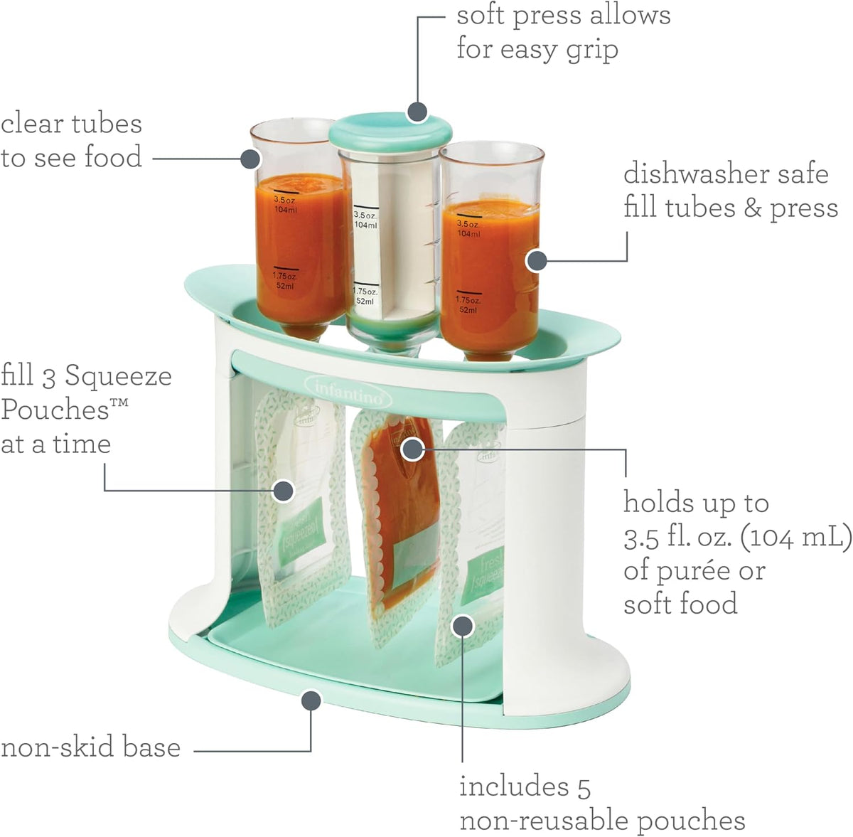 Squeeze Station, Purple, Homemade Pouches Made Simple